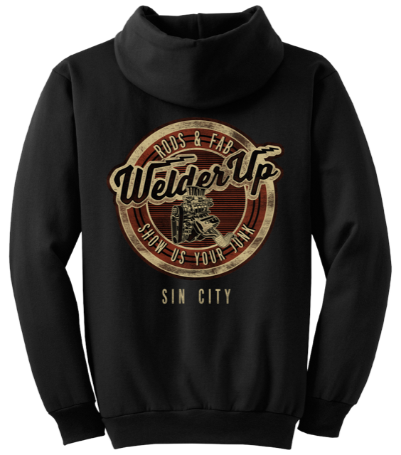 Welder Up Sin City Motor Black Hooded Sweatshirt